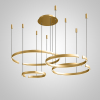 Підвісна світлодіодна люстра VEIKKO COMBO D45+65+65+85 Brass   LED Deprimo купити 255073грн.