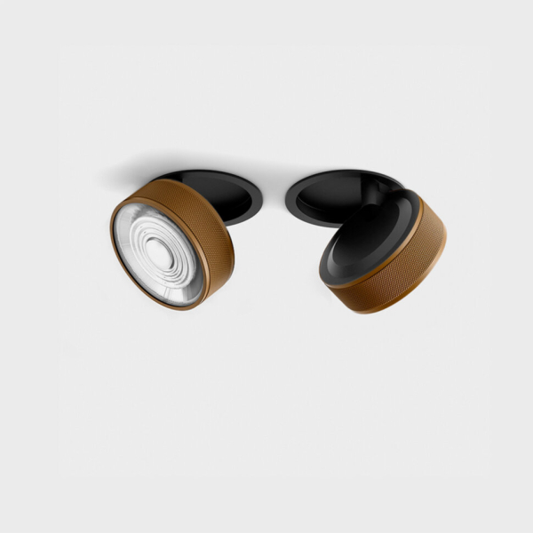 SOL IN MINI, D75mm, H26mm, LED 7W, 3000K, чёрный/coffee (01.7526.7.930.BK + SOL M RING GRAIN COFFEE)