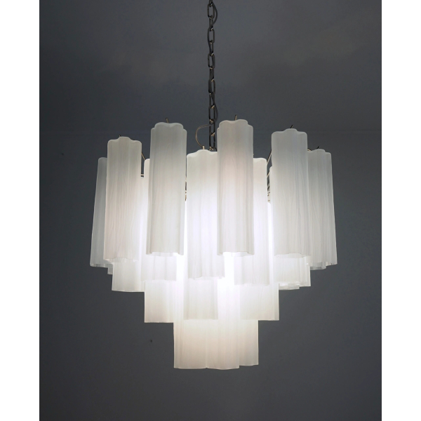 Люстра зі скла із трубками – 36 травлених скляних трубок. MURANO TUBE 182