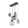 Подвесной светильник в стиле хай-тек ESME GRAPHITE 6 TK Lighting в кухню, спальню в цвете черный