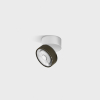 SOL SURF MINI, D75mm, H70mm, LED 7W, 4000K, белый/бронза (02.7526.7.940.WH + SOL M RING GRAIN BRONZE)