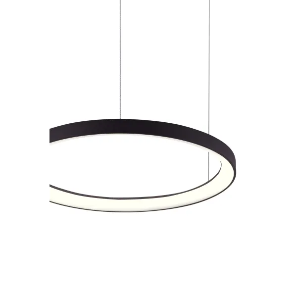 Подвесной светильник в стиле хай-тек AGNES PENDANT 48 DIMM CCT SWITCH BK Azzardo в гостиную, кухню в цвете черный