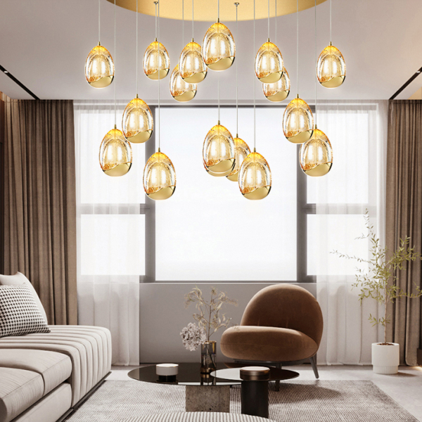 Підвісний світильник LENITA MORE L6 Gold   LED