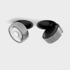 SOL IN, D95mm, H33mm, LED 14W 4000K, чёрный/хром (01.9533.14.940.BK + SOL RING GRAIN CHROME)