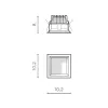 AIDA SQUARE 9W 3000K BK