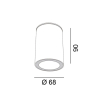 KASK, D68mm, H90mm, GU10 Max. 7W LED, білий (08.1100.7.000.WH)