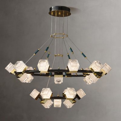 Підвісна світлодіодна люстра OGMUND D52+98 у вітальню LED