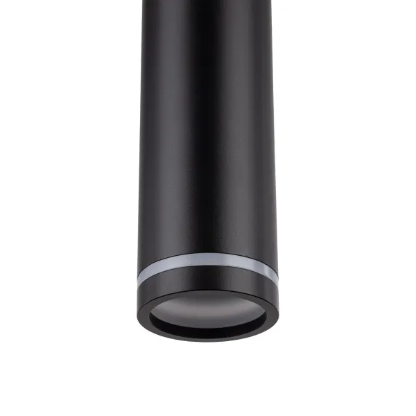 Подвесной светильник в стиле хай-тек JET BLACK Підвіс 1xGU10 TK Lighting в кухню, спальню в цвете черный