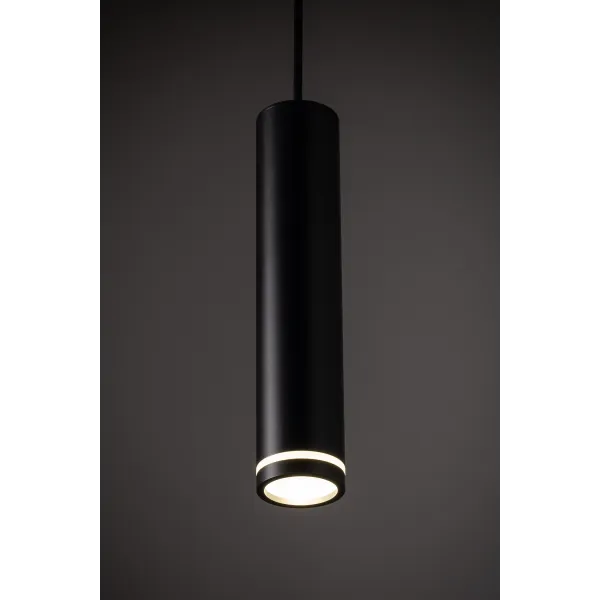 Подвесной светильник в стиле хай-тек JET BLACK Підвіс 1xGU10 TK Lighting в кухню, спальню в цвете черный