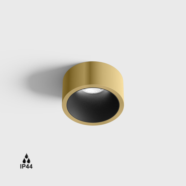 INVISIBLE MINI OUT, D55mm, H58mm, LED 6.3W, 4000K, латунь/чёрный (01.2203.7.940.BR/BK)