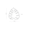 Светильник настенный светодиодный в спальню и гостиную MONSTERA TK Lighting, LED бра в стиле флористика