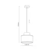 Подвесной светильник в стиле скандинавский DUO WHITE JUTA 1 TK Lighting в кухню, спальню в цвете белый