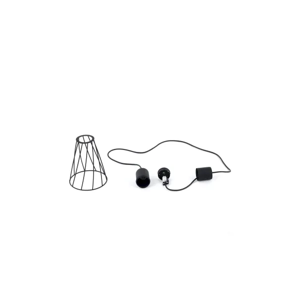 Подвесной светильник в стиле лофт MODESTO BLACK LAMPA  1 TK Lighting в кухню, коридор в цвете черный