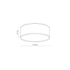 Светильник потолочный NICOLA BROWN LAMPA  380 TK Lighting в гостиную, спальню в стиле модерн