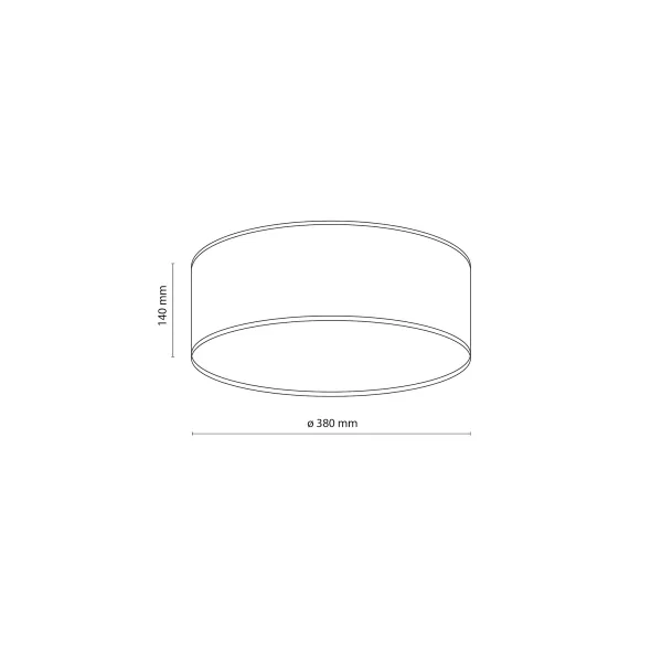 Светильник потолочный NICOLA BROWN LAMPA  380 TK Lighting в гостиную, спальню в стиле модерн