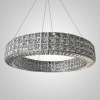 Подвесная люстра ACHILLES LUX D80 Chrome светодиодная хрустальная в спальню