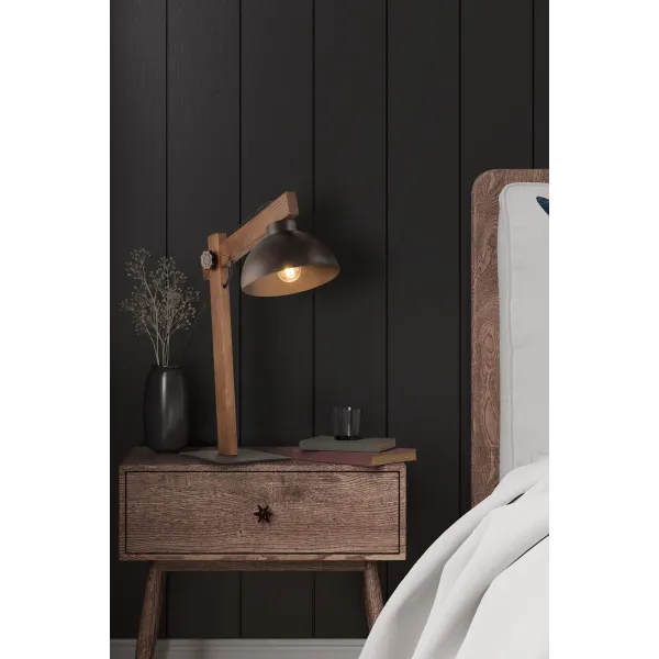 OSLO BROWN LAMPKA NOCNA 1