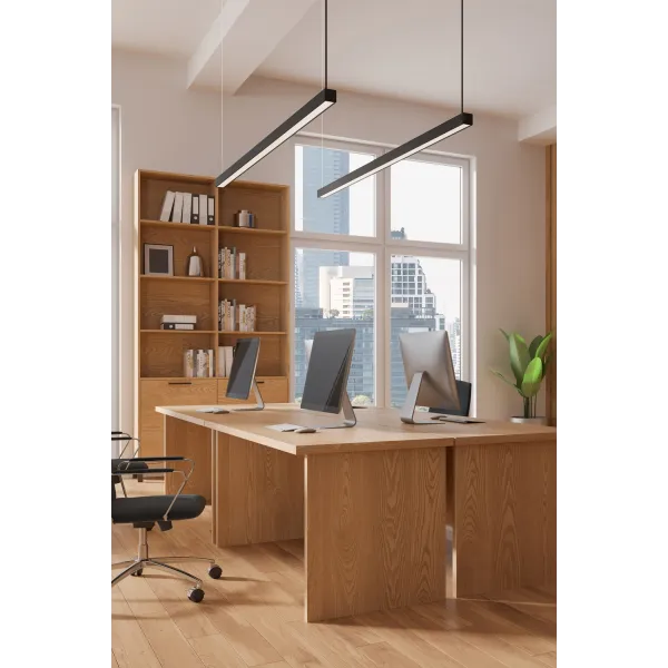 Подвесной светильник в стиле хай-тек LUXE BLACK LAMPA  LED TK Lighting в кухню, спальню в цвете черный