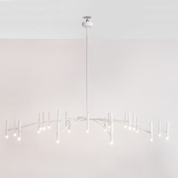 Люстра  світлодіодна Люстра POP P40 Chandelier 24 lamps D180 Mod.B White  сучасна LED