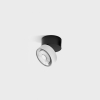 SOL SURF MINI, D75mm, H70mm, LED 7W, 4000K, чорний/білий (02.7526.7.940.BK + SOL M RING GRAIN WHITE)
