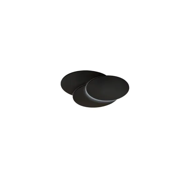 Светильник настенный светодиодный в спальню и гостиную CLOVER OVAL BLACK Azzardo, LED бра в стиле лофт