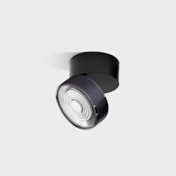 SOL SURF, D95mm, H78mm, LED 14W 4000К, чорний/diamond black (02.9533.14.940.BK + SOL RING GRAIN DIAMOND BLACK)