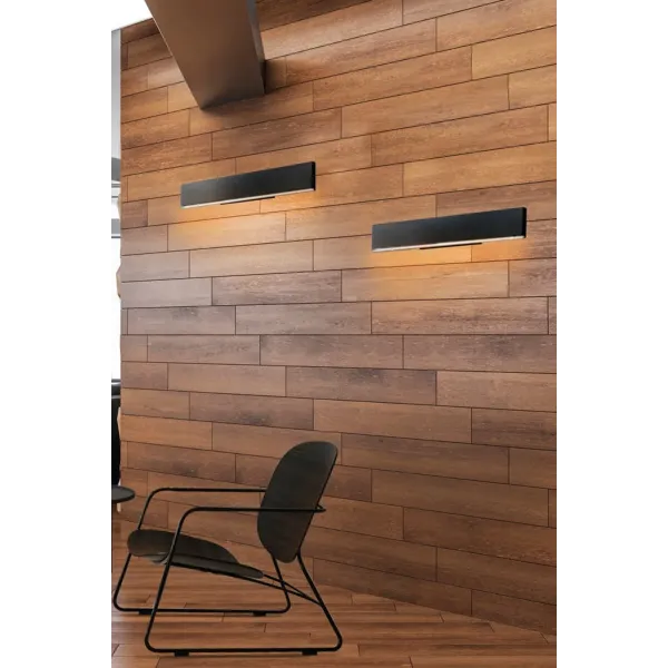 Светильник настенный светодиодный в спальню и гостиную NORMAN WALL XL BLACK Azzardo, LED бра в стиле лофт