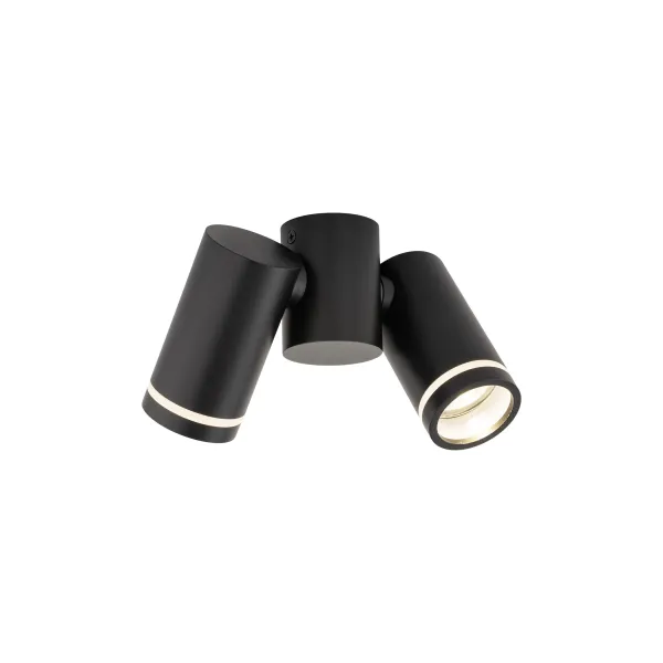 Светильник потолочный JET BLACK 2* GU10 TK Lighting в гостиную, кухню в стиле хай-тек
