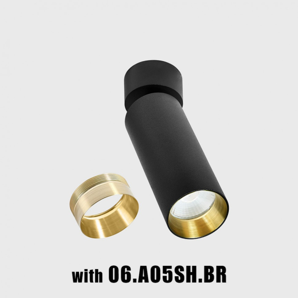 TUB M SA 140, D52mm, H180mm, LED 13W, 3000К, чорний (02.0514.13.930.BK)