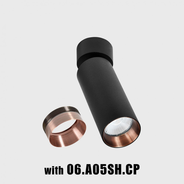 TUB M SA 140, D52mm, H180mm, LED 13W, 3000К, чорний (02.0514.13.930.BK)