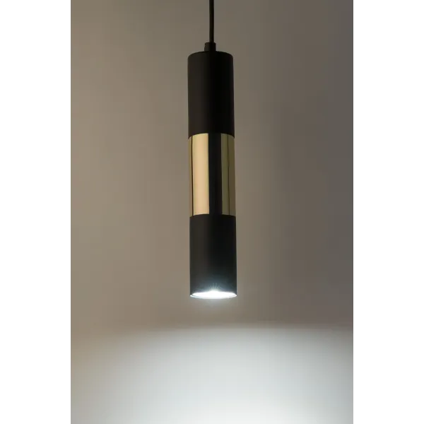 Подвесной светильник в стиле лофт VIVIEN BLACK/GOLD Підвісний TK Lighting в кухню, коридор в цвете черный