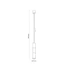 Подвесной светильник в стиле лофт VIVIEN BLACK/GOLD Підвісний TK Lighting в кухню, коридор в цвете черный