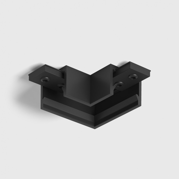 З'єднувач накладної L-подібний MINI_LINE42 CORNER S HR, L33mm, W33mm, H13.5mm, чорний (07.S90HR.BK)