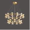 Підвісна світлодіодна люстра BLASIUS D83+63 Brass   LED Deprimo купити 169075грн.