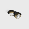 SOL IN MINI X2, L206mm, W111mm, H50mm, LED 2x7W, 3000K, чорний/латунь (01.7522.14.930.BK/BR)
