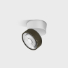 SOL SURF, D95mm, H78mm, LED 14W 3000K, білий/бронза (02.9533.14.930.WH + SOL RING GRAIN BRONZE)