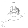 RIO, D82mm, H56mm, LED 9W, 4000К, белый (01.6480.10.940.WH)