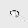 TUB M OUT NB TRIMLESS, D52mm, H60mm, LED 9W, 6°, 3000K, IP20, белый (01.0595.9.930.WH)
