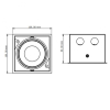 KARDAN, L108mm, W108mm, H80mm, LED 9W, 3000К, белый (01.6100.13.930.WH)