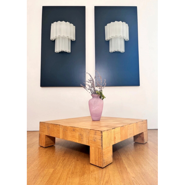 Пара настінних світильників із скла у вигляді трубок – 13 травлених скляних трубок. MURANO TUBE 206