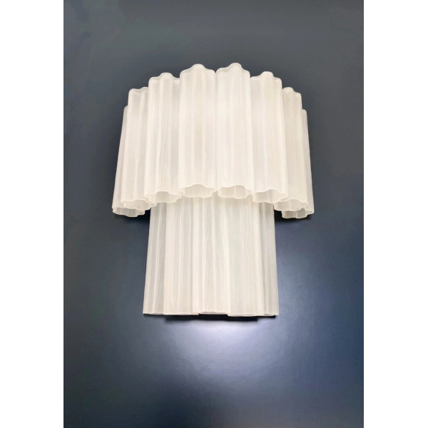 Пара настінних світильників із скла у вигляді трубок – 13 травлених скляних трубок. MURANO TUBE 206