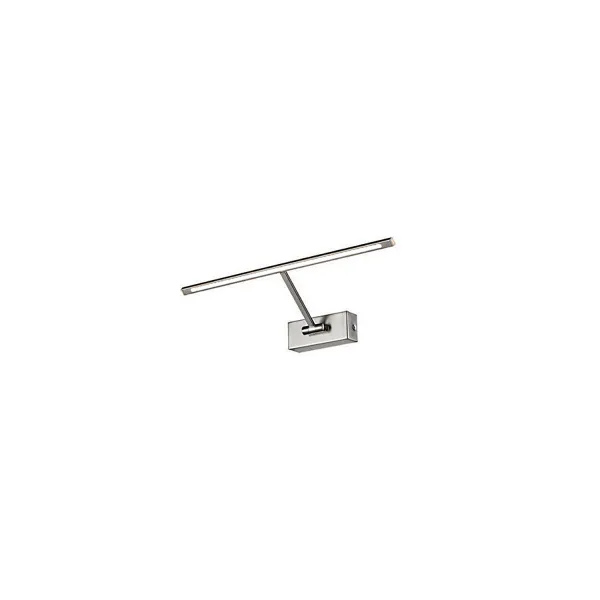 Светильник настенный светодиодный в спальню и гостиную MONALISA 46 SATIN NICKEL Azzardo, LED бра в стиле хай-тек