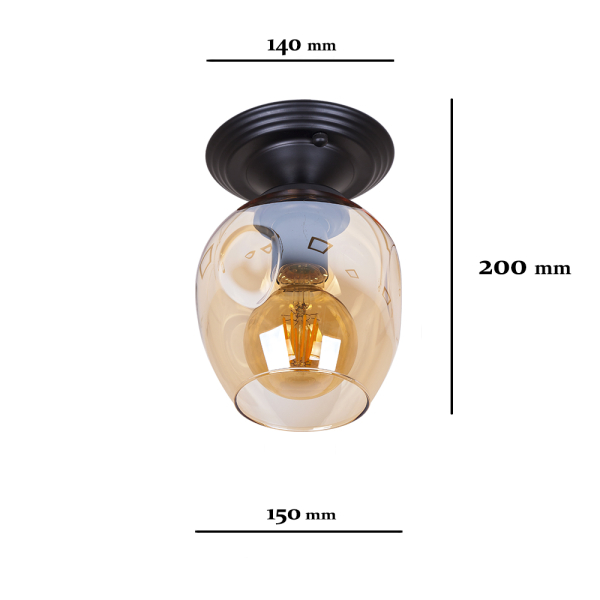 Купить Точковий світильник 756XPR0231F-1 BK+BR