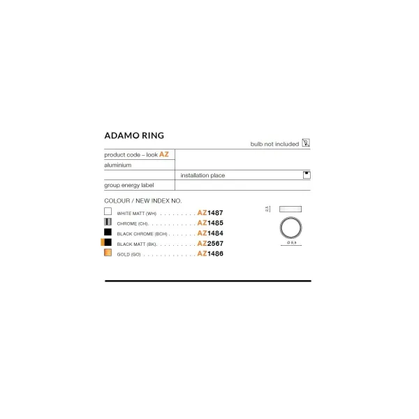 ADAMO RING MATT BLACK