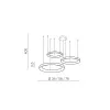 AGNES PENDANT 38+58+78 DIMM CCT SWITCH BK