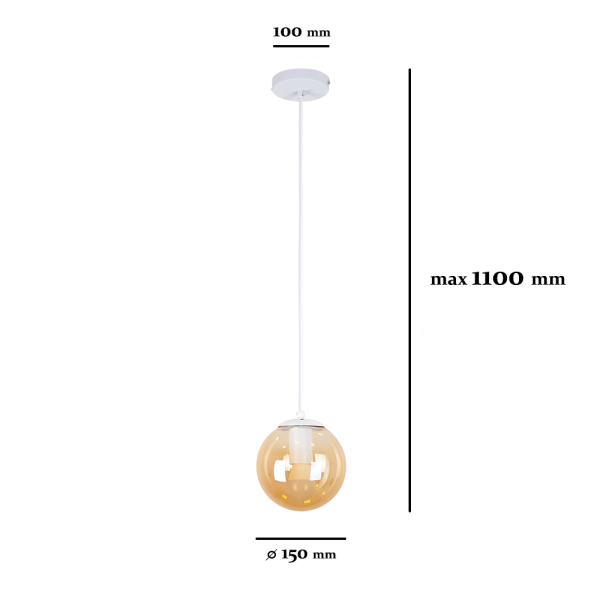 Купить подвесной светильник 756pr150f-1 WH + BR