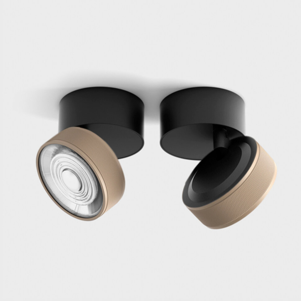 SOL SURF, D95mm, H78mm, LED 14W 4000K, чорний/sahara beige (02.9533.14.930.BK + SOL RING GRAIN SAHARA BEIGE)