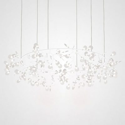 Люстра Mi Heracleum The Big O 210 White светодиодная в гостиную