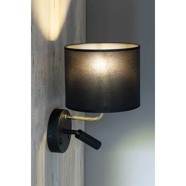 Бра настенное в спальню и гостиную RICHI BLACK/GOLD Бра TK Lighting в стиле модерн