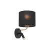Бра настенное в спальню и гостиную RICHI BLACK/GOLD Бра TK Lighting в стиле модерн